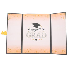 Paper Graduation Party Guest Book in Black for Capturing Memories