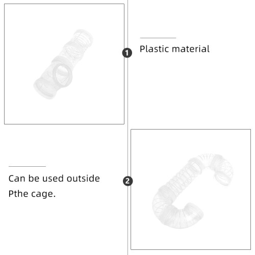 2Pièces Tunnel De Jeu Pour Cage Hamster Accessoires 2