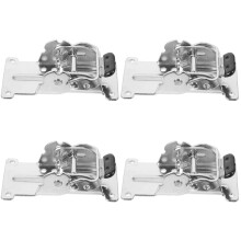 4Pcs Silver Folding Shelf Hinges Iron Material Self-Closing DIY Usage