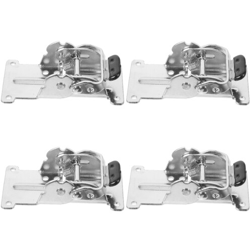 4Pcs Silver Folding Shelf Hinges Iron Material Self-Closing DIY Usage