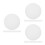 30Pcs Round Silicone Steamer Liners Reusable Non-Stick White Mesh Mats 4