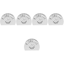 5Pcs Stainless Steel Napkin Holders Silver Retro Kitchen Decor