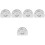 5Pcs Stainless Steel Napkin Holders Silver Retro Kitchen Decor 1