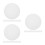 30Pcs Round Silicone Steamer Liners Reusable Non-Stick White Mesh Mats 5