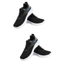 2Paires Sneakers Sportives Noir Semelle PVC Antidérapante