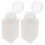 2 Pcs Alcohol Spray Bottle Liquid Empty Storage Dispenser Push White 1