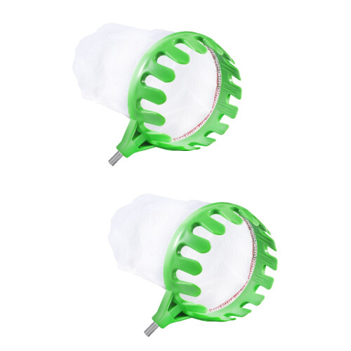 2Pcs Multi-Functional Light Green Garden Fruit Picker Basket