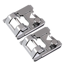 2Pcs Sewing Machine Presser Foot Holder Durable Silver Set