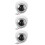 3Pcs Easy Install Electric Scooter Front Light LED Headlamp in White 1