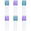 12Pcs Root Comb Applicator Bottle for Hair Dye Assorted Colors Plastic 2