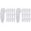 2 Pack Home Cutter Tip Sleeves Tips Covers Square Nail Cutters White 3