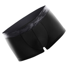 Men Ice Silk Underwear Black Breathable Lightweight Comfort