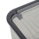 Grey Plastic Trash Can with Lid Durable Pet Waste Bin for Home 6