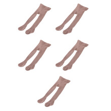 5Pairs Coffee Pantyhose Warm Comfort Stretchy Daily Wear