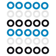 30Pairs Silicone Round Retainers for Eyeglasses Temple Tips Anti-Slip