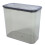 Grey Plastic Trash Can with Lid Durable Pet Waste Bin for Home 8