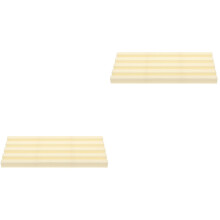 2Pcs Sturdy Plastic Domino Holder Organizer Desktop Cards Shelf Beige