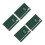 4Pcs Compact Dark Green Weekly Desk Planner Thick Paper Daily Notepad 6
