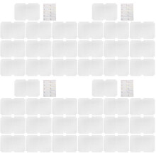 40Pièces Protège-Cahiers Blancs En Plastique Transparent Résistant
