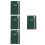 4Pcs Compact Dark Green Weekly Desk Planner Thick Paper Daily Notepad 7