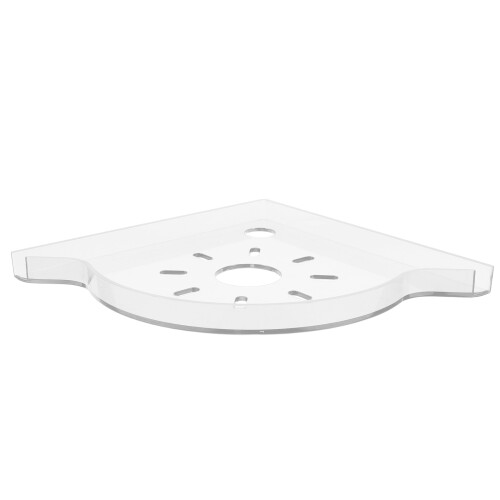 5Pcs White ABS Corner Shelf for Aquarium Organizing and Storage 1
