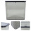 Grey Plastic Trash Can with Lid Durable Pet Waste Bin for Home 11