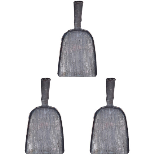 3Pcs Compact Silver Steel Ash for Bbq Fireplace