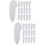 2 Pack Home Cutter Tip Sleeves Tips Covers Square Nail Cutters White 6