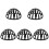 5Pcs Black Hat Support Stands for Display 4