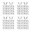 200Pcs Silver Iron Pipe Cable Clips Single-Side Outdoor Wire Clamps 1