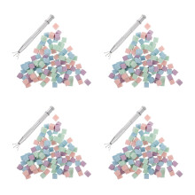 4Pcs Multi Color Nail Art Sponges Set for Gel Polish Gradient Design