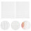 40 Pièces Étiquettes Rondes Adhésives Doubles Faces Blanches Décor 10