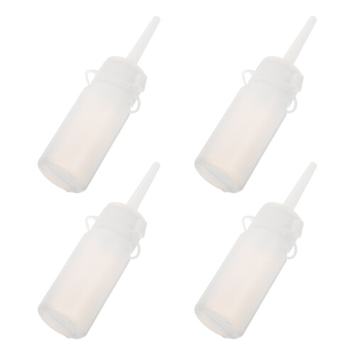 30Pcs White Plastic Needle Tip Glue Dropper Bottles for DIY Crafts