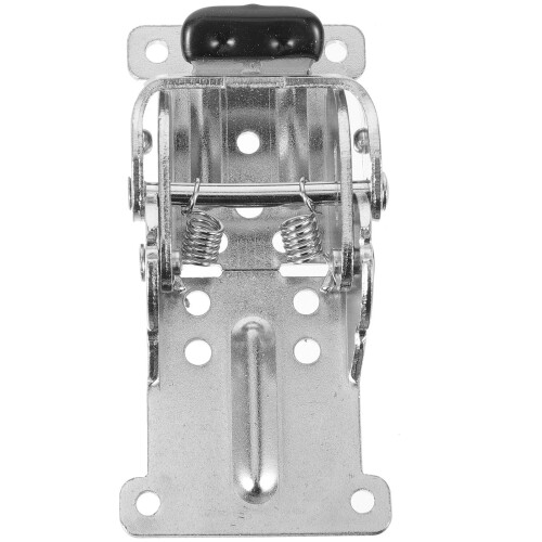 4Pcs Silver Folding Shelf Hinges Iron Material Self-Closing DIY Usage 2