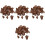 4Packs Durable Tree Bark Material for Rustic Sand Table Decoration Kit 3