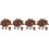 4Packs Durable Tree Bark Material for Rustic Sand Table Decoration Kit 4