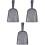 3Pcs Compact Silver Steel Ash for Bbq Fireplace 2