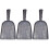 3Pcs Compact Silver Steel Ash for Bbq Fireplace 3