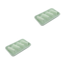 2St Siliconen Taco Tray Groen Herbruikbaar Met Antislip Basis