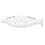 5Pcs White ABS Corner Shelf for Aquarium Organizing and Storage 8