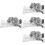 4Pcs Silver Folding Shelf Hinges Iron Material Self-Closing DIY Usage 5