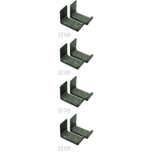 8Pcs Durable Grey Metal Snowboard Storage Rack Wall Mounted Holder