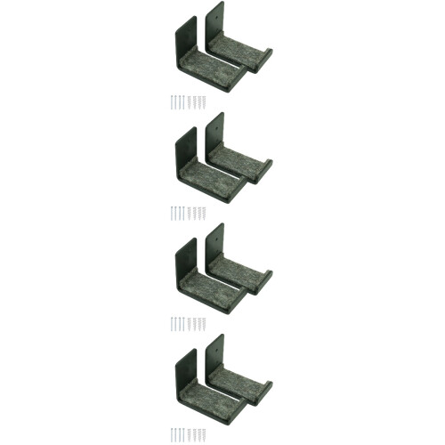 8Pcs Durable Grey Metal Snowboard Storage Rack Wall Mounted Holder