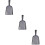 3Pcs Compact Silver Steel Ash for Bbq Fireplace 7