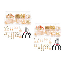 2Sets Stylish Earrings Making Tool Kit Alloy Material DIY Jewelry Set