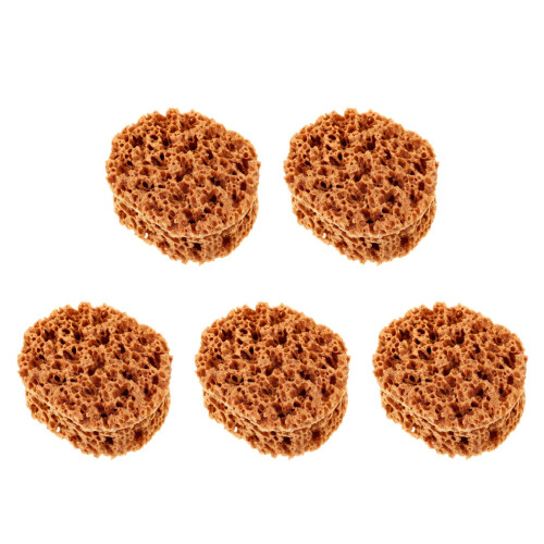 5Pcs Versatile Light Brown Sponges for Painting & Drywall Texture 2