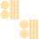 200Pièces Points De Jeu ABS Orange Accessoires Pour Parties 8
