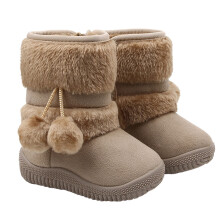 1Paar Prewalker Baby Snow Boots Beige Winter Warm Zachte Baby