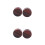 2Pcs Coffee Stone Ear Piercing Plugs Ear Tunnel Expanders for Parties 9