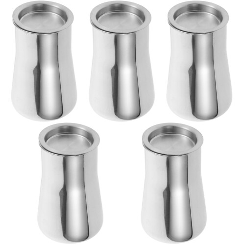5Pcs Stainless Steel Coffee Sifter Silver Fine Mesh Filter for Kitchen